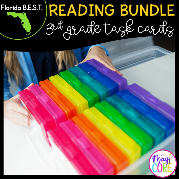 Florida BEST Reading Task Card GROWING Bundle 3rd Grade