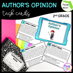 Author's Opinion Task Cards - 2nd Grade - FL BEST ELA.2.R.2.4