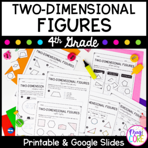 Two-Dimensional Shapes - 4th Grade Math - Print & Digital - 4.G.A.2