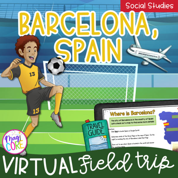 Virtual Field Trip to Barcelona, Spain Google Slides Digital Resource Activities