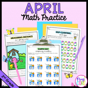 April Themed Math Practice - 2nd Grade