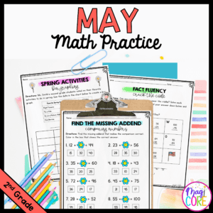 May Themed Math Practice - 2nd Grade