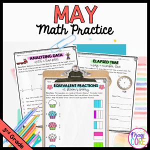 May Themed Math Practice - 3rd Grade