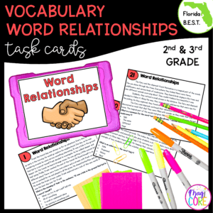Word Relationships Task Cards - 2nd-3rd Grade - FL BEST ELA.2.V.1.3/3.V.1.3
