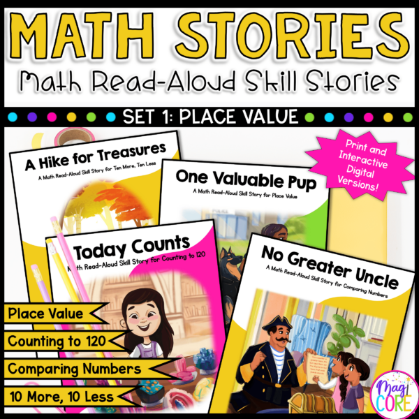 Place Value - 1st Grade Math Stories Bundle #1