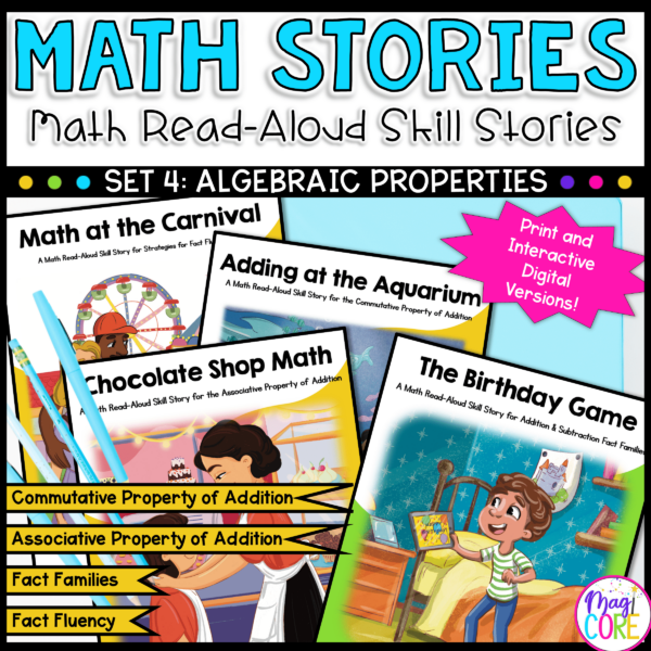 Algebraic Properties - 1st Grade Math Stories Bundle #4