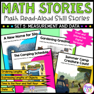 Measurement and Data - 1st Grade Math Stories Bundle #5