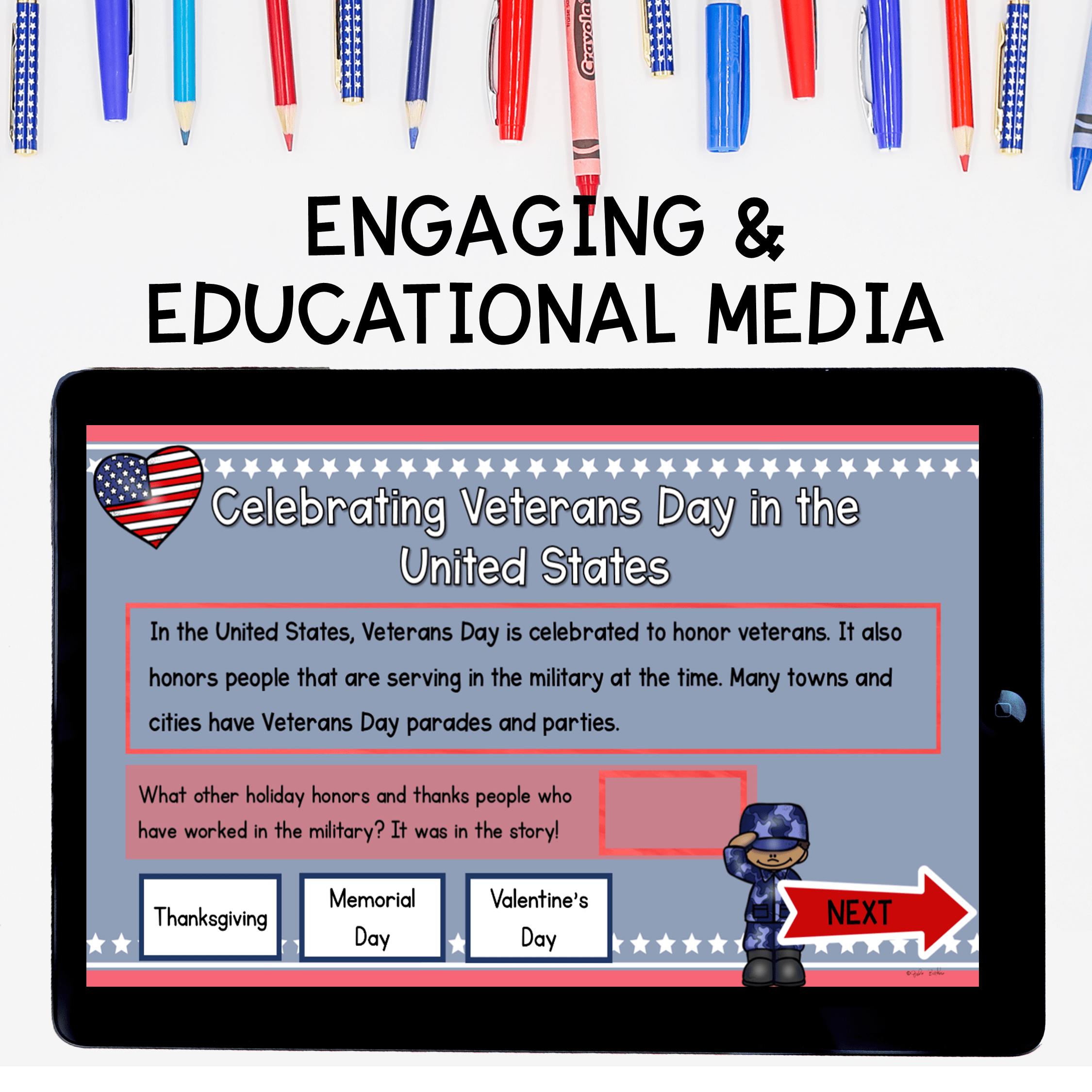 Virtual Field Trip Veterans Day 1st Grade | MagiCore