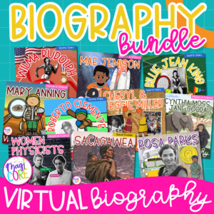 Virtual Biography MEGA Bundle Google Slides Digital Resource