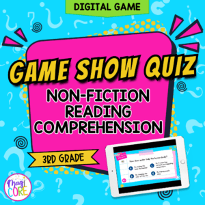 Jeopardy Style 3rd Grade Reading Comprehension Review Digital ELA Quiz Game Show