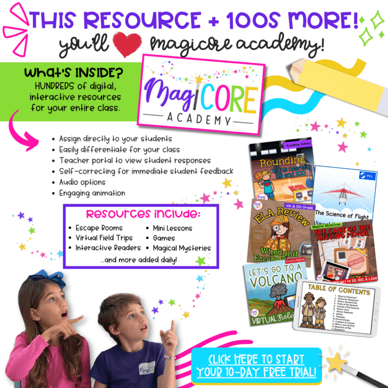 Jeopardy Style 5th Grade Reading Comprehension Review | MagiCore