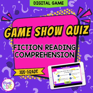 Jeopardy Style 3rd Grade Fiction Reading Comprehension Review ELA Quiz Game Show