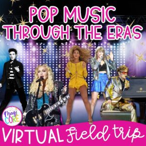 Pop Music Through the Eras Virtual Field Trip Digital Resource Activity