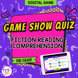 Jeopardy Style 2nd Grade Fiction Reading Comprehension Review ELA Quiz Game Show