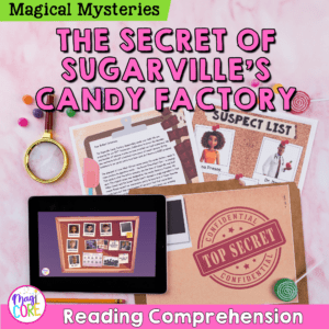 The Sweet Secret of Sugarville's Candy Factory Reading Print & Digital Activity