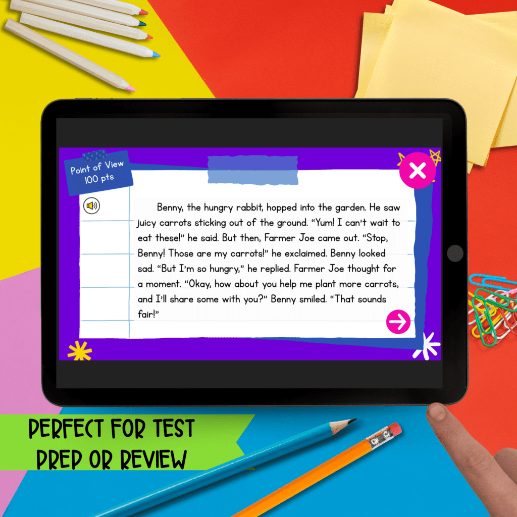 Jeopardy Style 2nd Grade Fiction Reading Comprehension Review | MagiCore