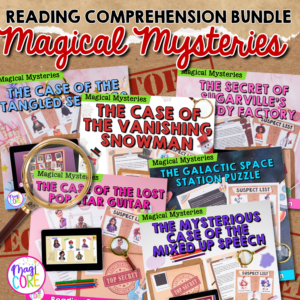 Magical Mysteries Reading Comprehension Bundle 2nd-5th Grade