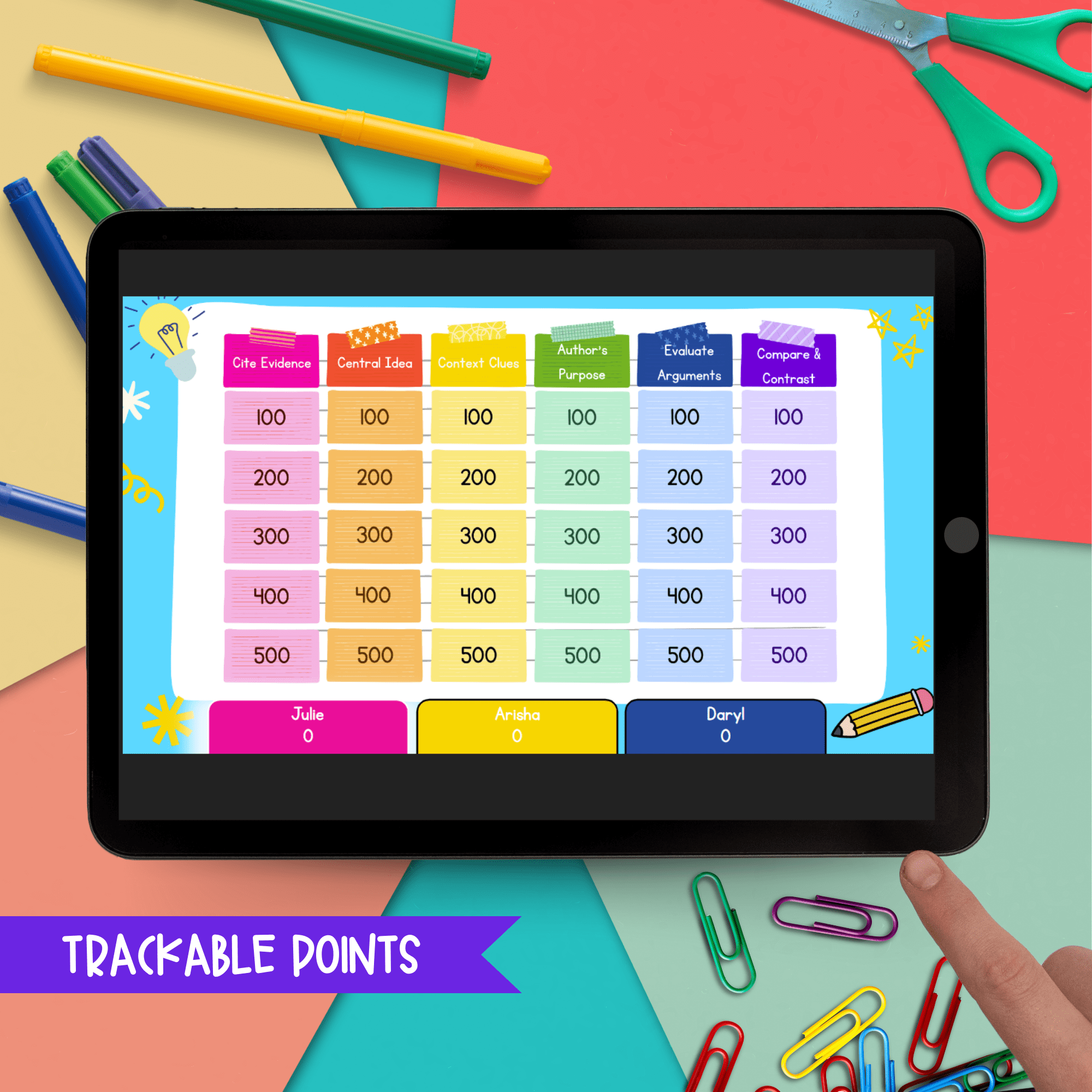 Jeopardy Style 6th Grade BUNDLE Reading Comprehension Review ELA Quiz Game Show - Image 14