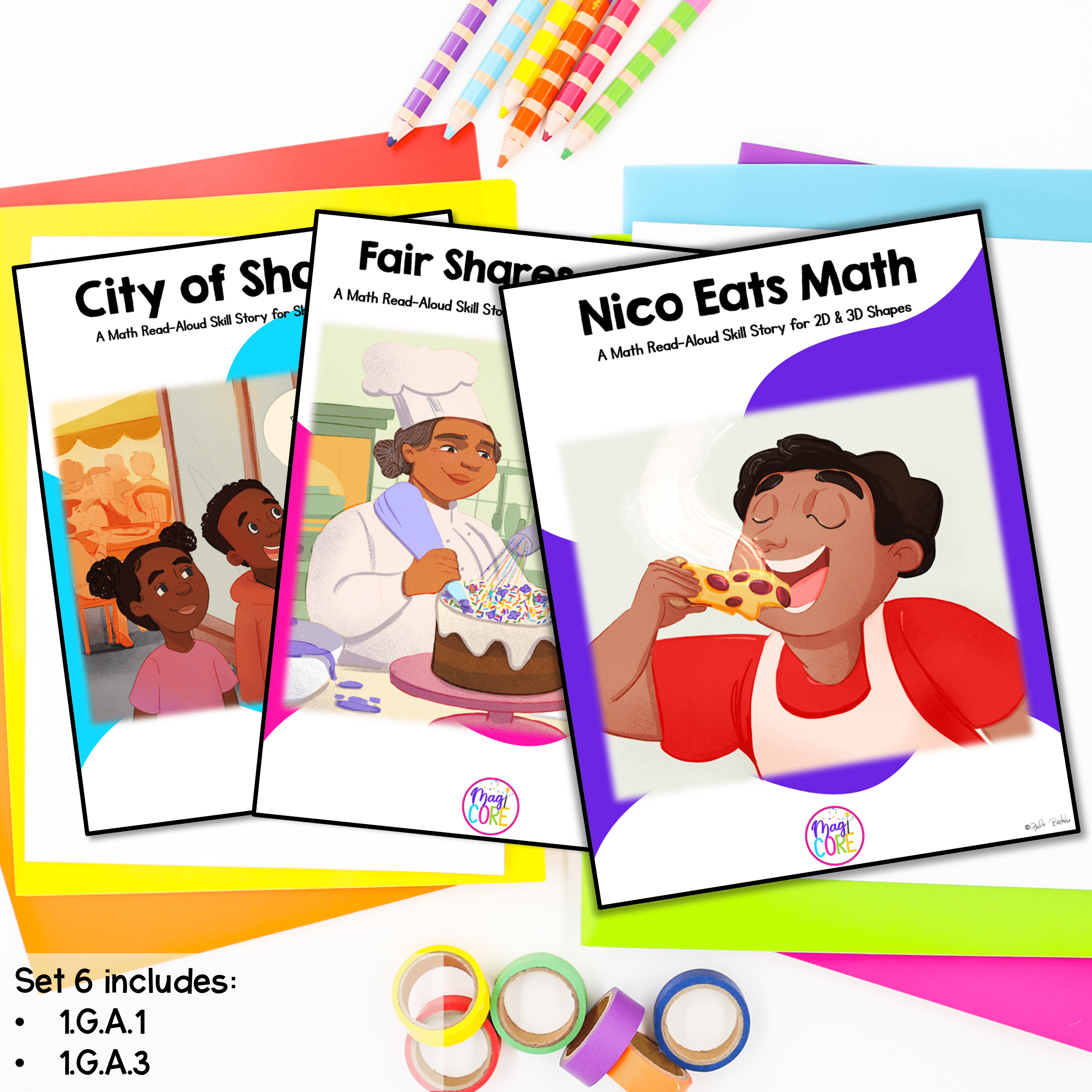 Interactive Math Stories - Shapes Bundle - 1st Grade - Image 3