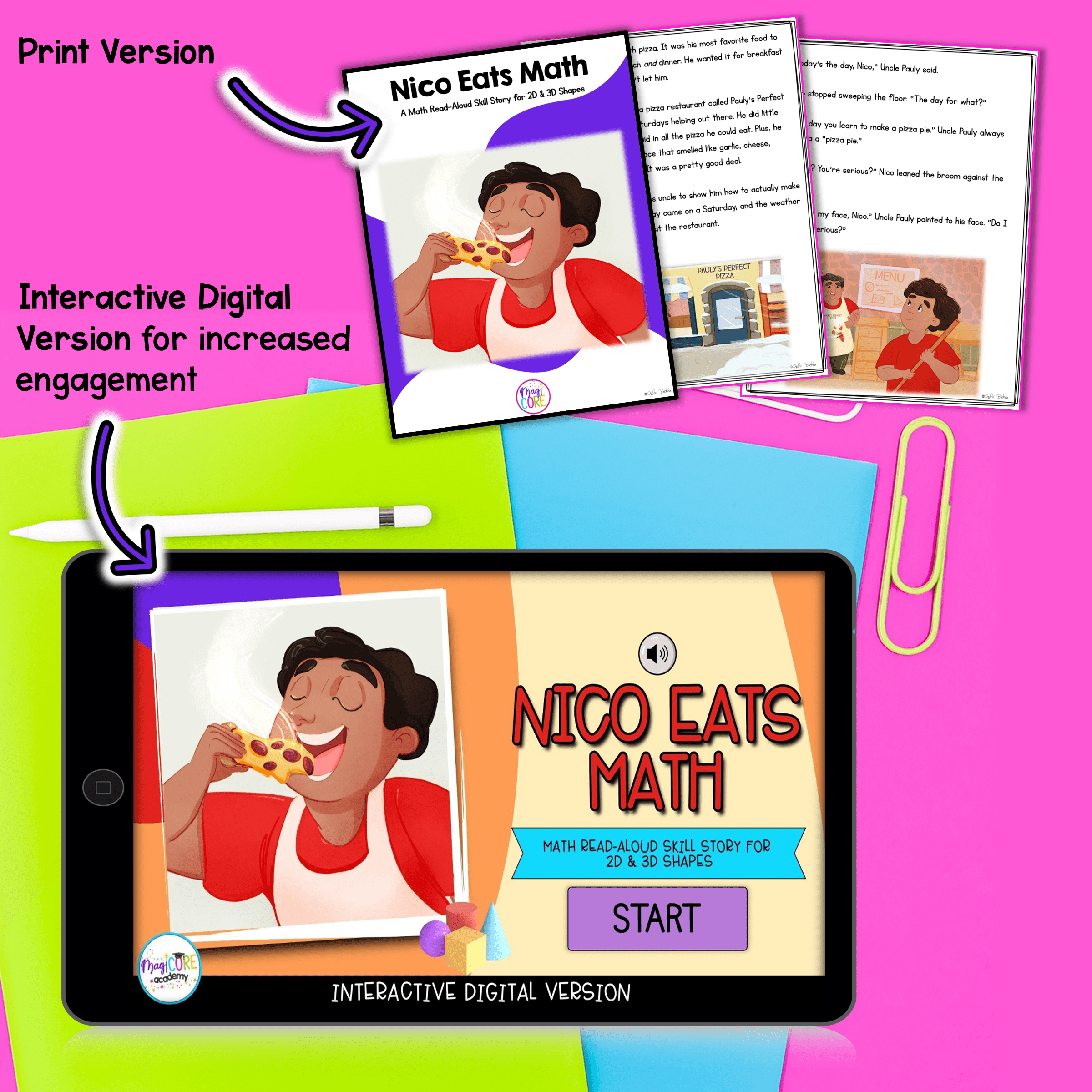 Interactive Math Stories - Shapes Bundle - 1st Grade - Image 4