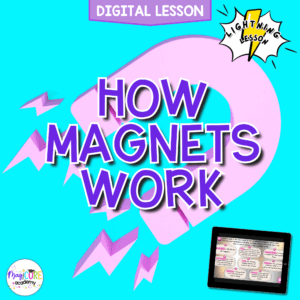 How Magnets Work Digital Science Lesson Video Activity & Quiz 3rd Grade 3-PS2-4