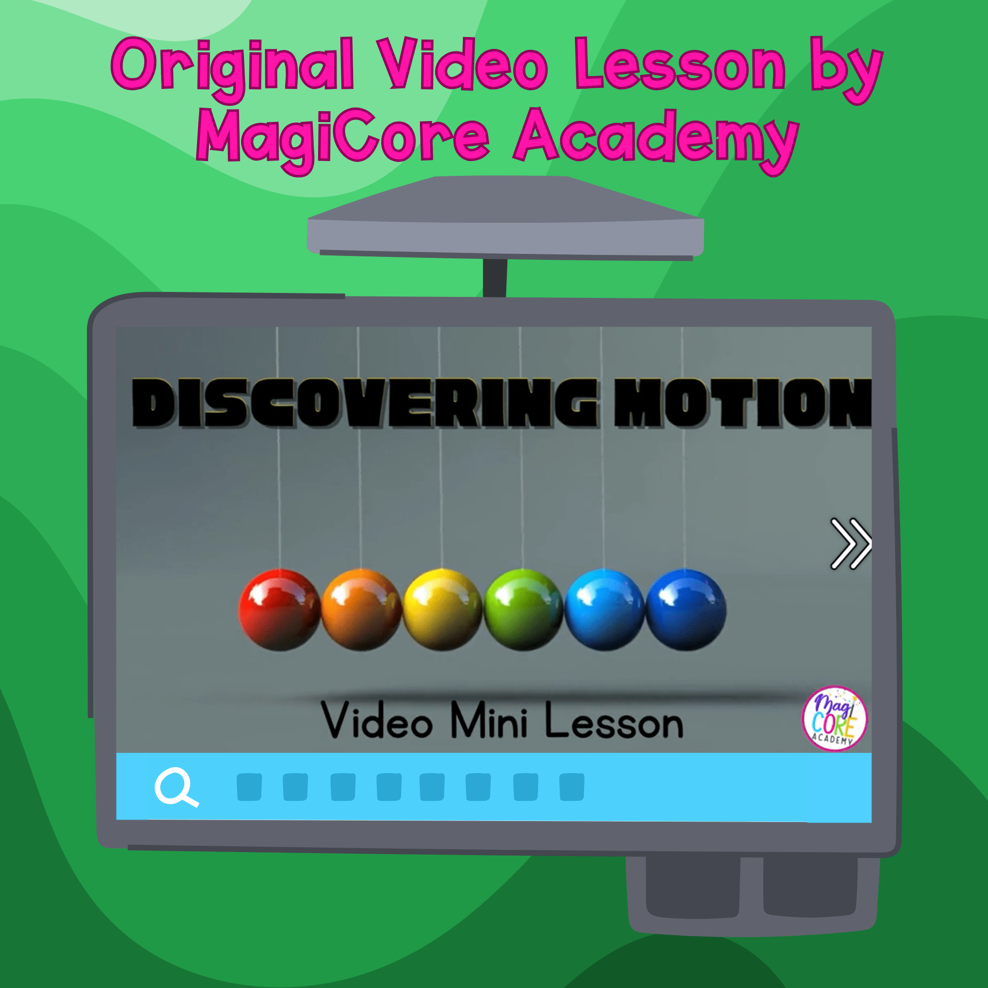 Newton's Laws of Motion Digital Science Lesson Video Activity & Quiz 3rd Grade - Image 2