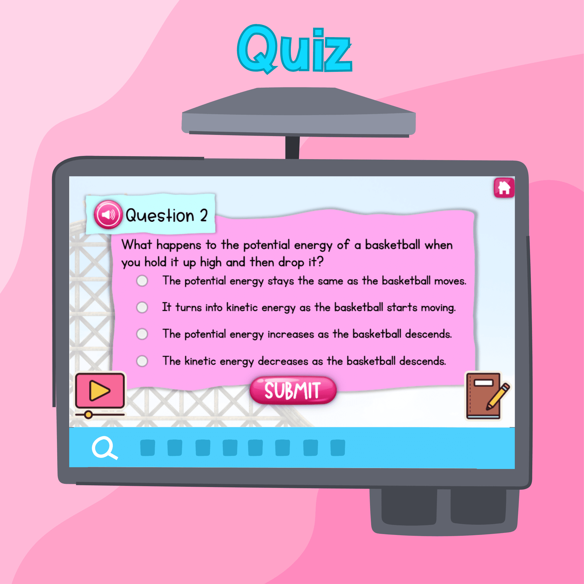 Newton's Laws of Motion Digital Science Lesson Video Activity & Quiz 3rd Grade - Image 4