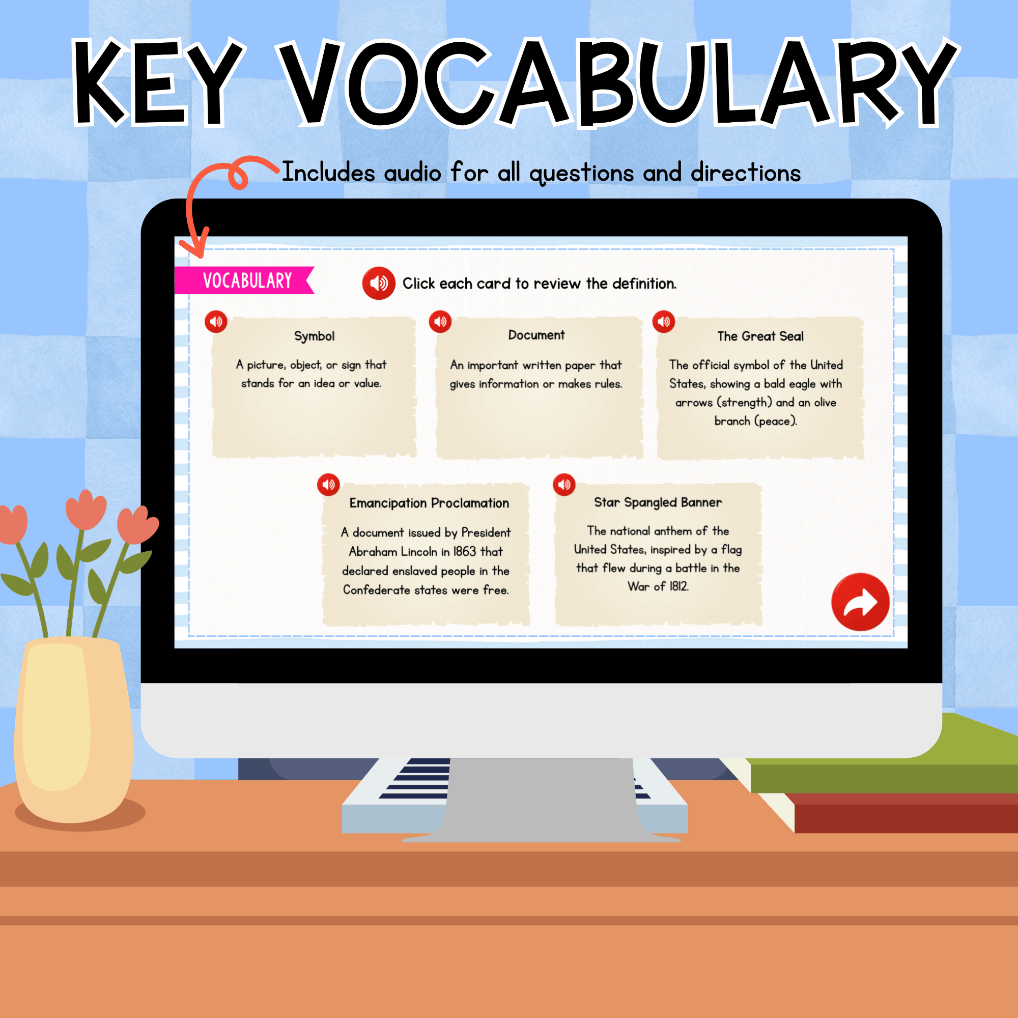 Symbols and Documents Digital Social Studies Civics Lesson Activity - Image 2