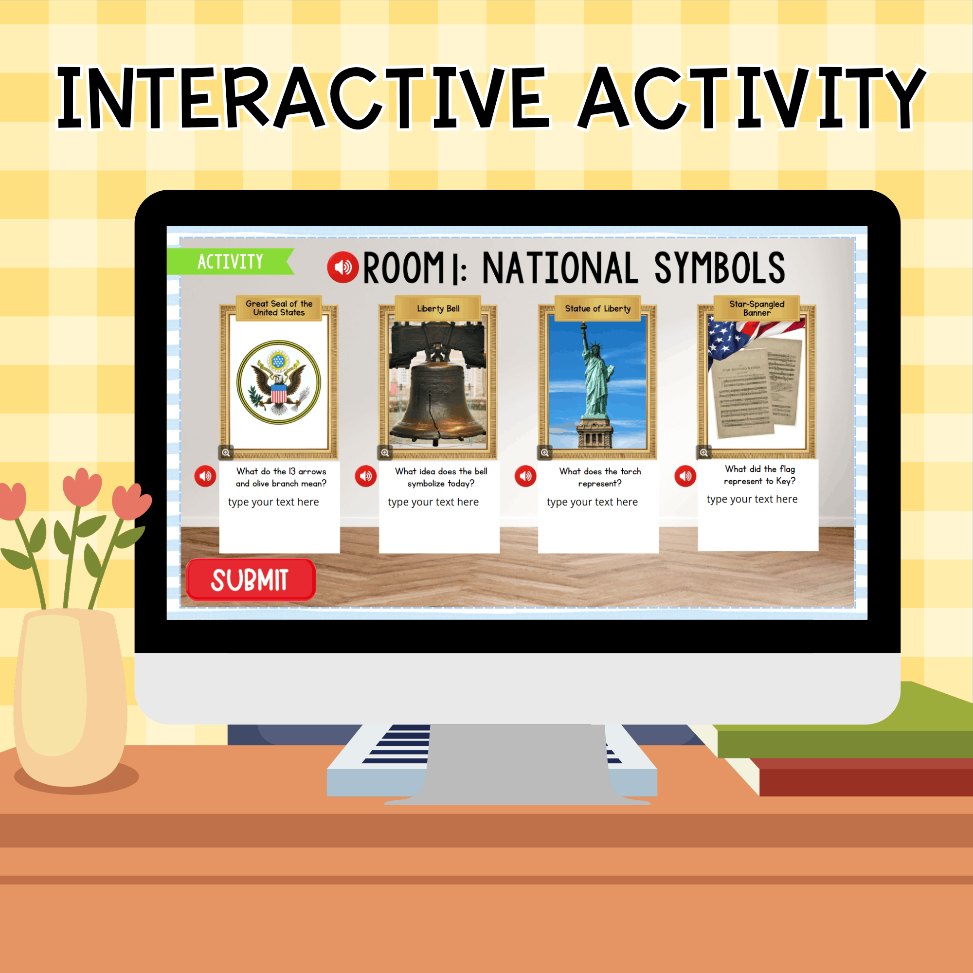 Symbols and Documents Digital Social Studies Civics Lesson Activity - Image 4