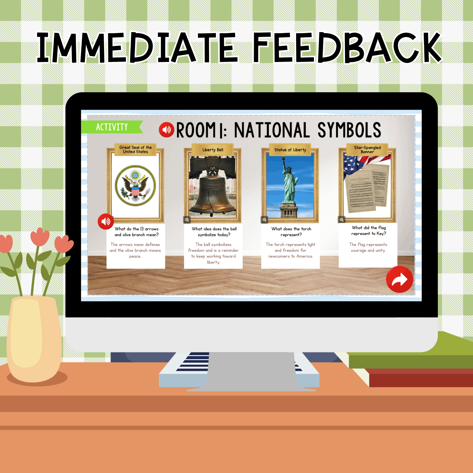 Symbols and Documents Digital Social Studies Civics Lesson Activity - Image 5