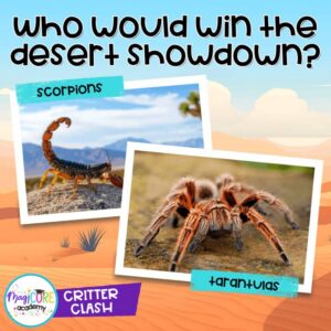 Critter Clash Scorpions v Tarantulas Who Would Win Digital Lesson Activity