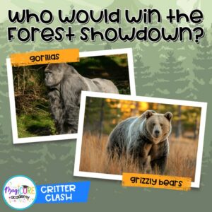 Critter Clash Gorillas v Grizzly Bears Who Would Win Digital Lesson Activity