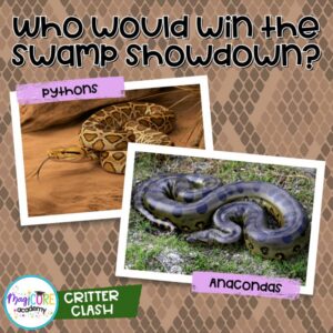 Critter Clash Pythons v Anacondas Who Would Win Digital Lesson Activity