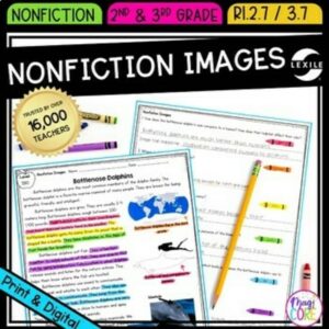 Nonfiction Text Features Reading Comprehension Passages Questions RI.2.7 RI.3.7