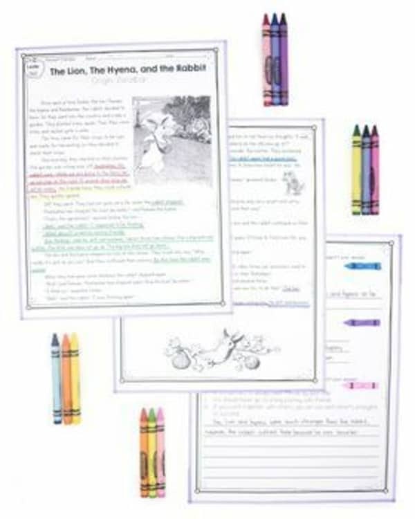 Retell Stories: Folktales Fairytales RL.2.2 RL.3.2 Reading Passages Worksheets - Image 2