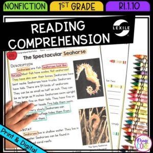 Comprehend Fiction 1st Grade Reading Comprehension Passages Questions Worksheets