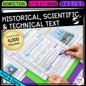 Historical Scientific Technical Text RI.4.3 RI.5.3 Reading Passages RI4.3 RI5.3