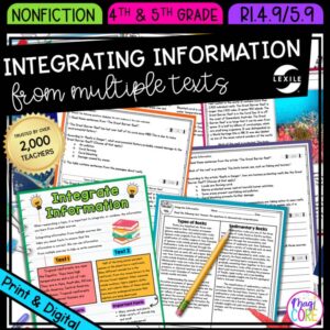 Integrating Information Reading Comprehension Passages Texts RI.4.9 RI.5.9 RI4.9