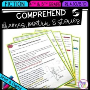 Reading Comprehension - 4th RL.4.10 5th RL.5.10 - Reading Passages RL4.10 RL5.10