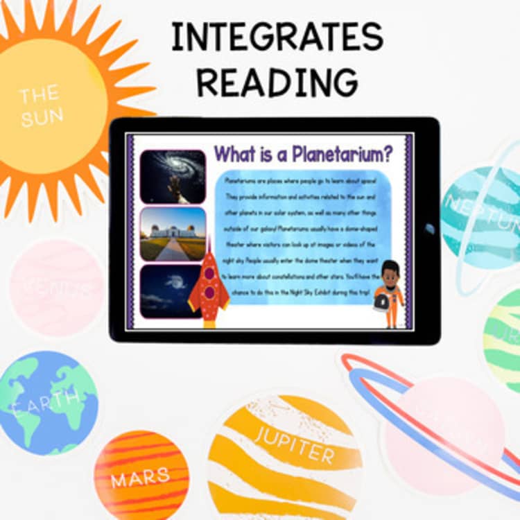 Virtual Field Trip Planetarium - Space Moon Constellations Google Slides Seesaw - Image 2