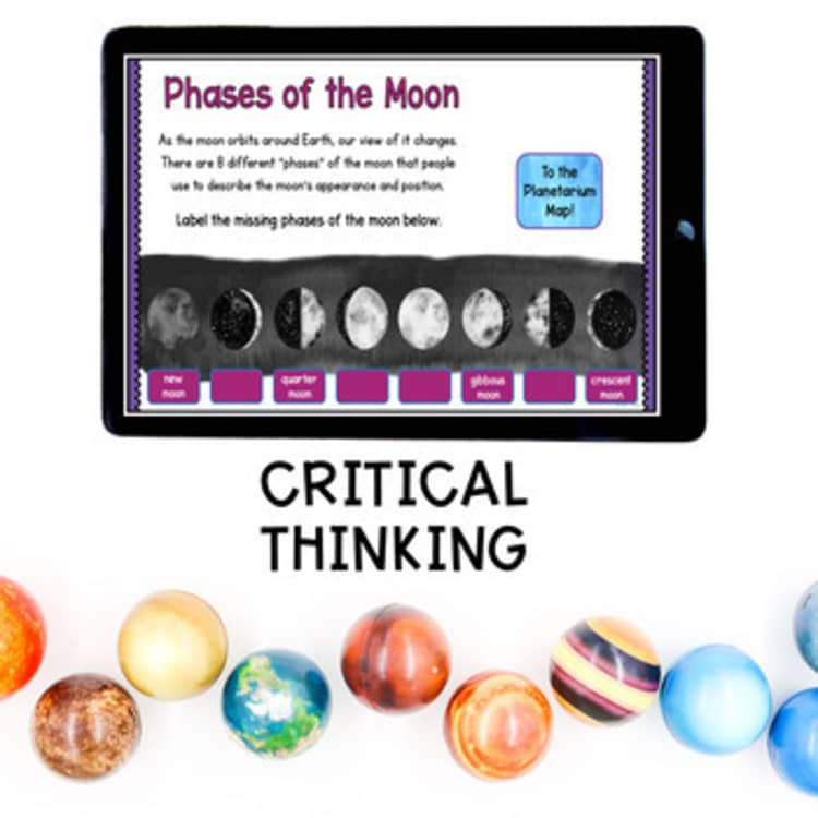 Virtual Field Trip Planetarium - Space Moon Constellations Google Slides Seesaw - Image 4