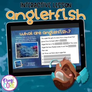 Anglerfish Interactive Lesson Digital Activity Ocean Animals Life Cycle Habitat