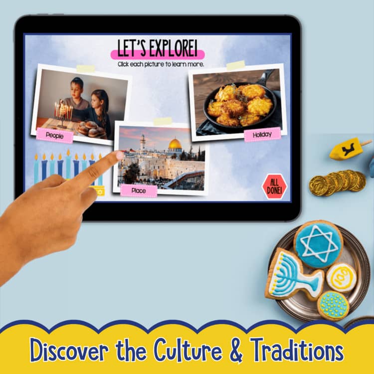 Hanukkah Virtual Field Trip 1st Grade Holidays Around the World Digital Activity - Image 2