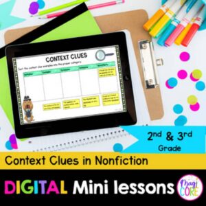 Digital Mini Lessons - Context Clues in Nonfiction - RI.2.4 & RI.3.4