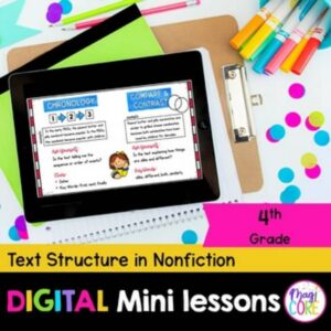 Digital Mini Lessons - Text Structure in Nonfiction - RI.4.5