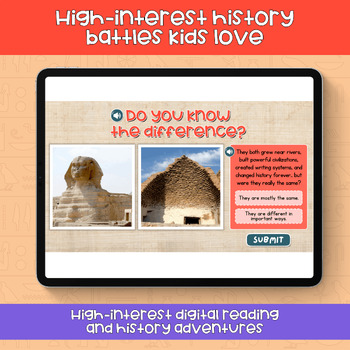History Clash: Ancient Egypt vs. Mesopotamia Digital Lesson Activity - Image 2