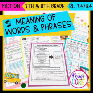 Vocabulary Figurative Connotative Context Clues Poems Drama Story RL.7.4 RL.8.4