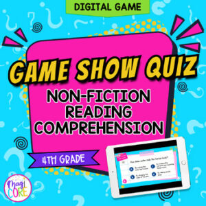 Jeopardy Style 4th Grade Reading Comprehension Review Digital ELA Quiz Game Show