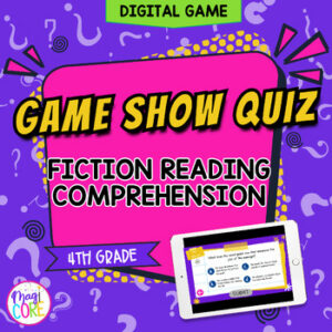 Jeopardy Style 4th Grade Fiction Reading Comprehension Review ELA Quiz Game Show