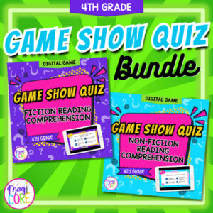 Jeopardy Style 4th Grade BUNDLE Reading Comprehension Review ELA Quiz Game Show